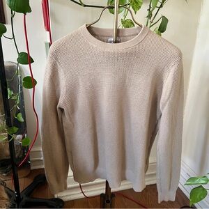 Club Monaco Women’s Cotton Beige Pullover - Small/Medium